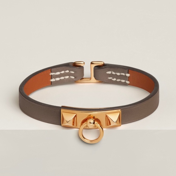 Authentic Hermes Leather Bracelet - Picture 2 of 3